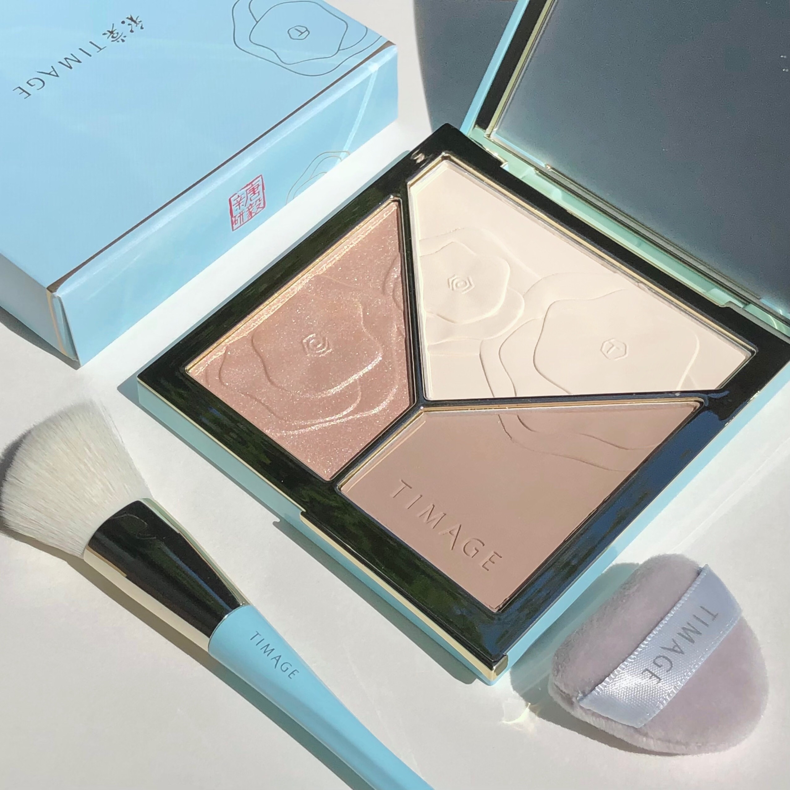 ハイライトシェーディングパレット/TIMAGE/パウダーハイライトを使ったクチコミ（1枚目）