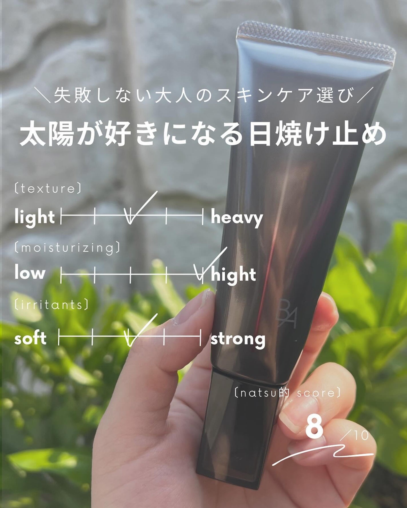 ライト セレクター/B.A/日焼け止めクリームを使ったクチコミ(1枚目)