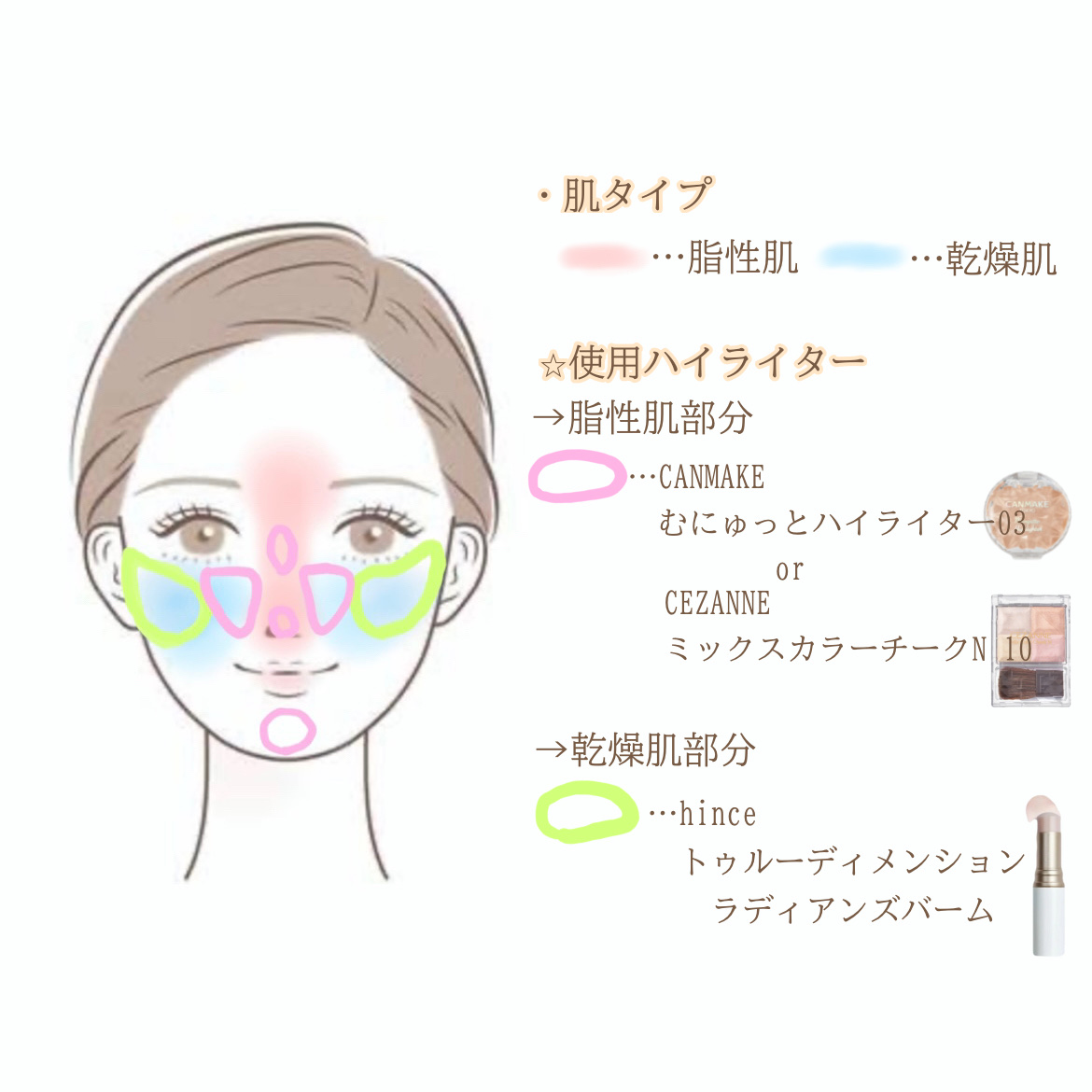 トゥルーディメンションラディアンスバーム/hince/スティックハイライトを使ったクチコミ（2枚目）