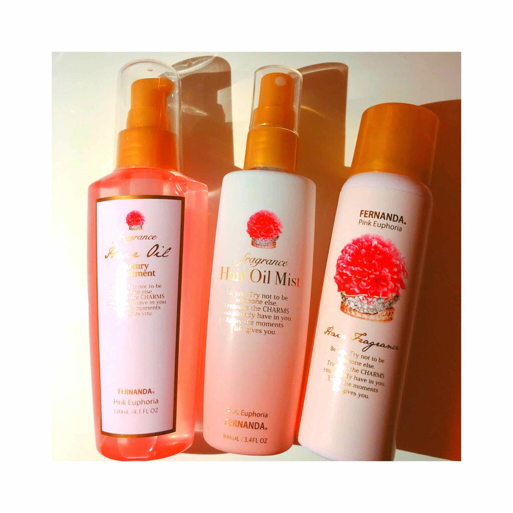 フレグランス ヘアオイルミスト ピンクエウフォリア/フェルナンダ/ヘアオイルを使ったクチコミ（1枚目）