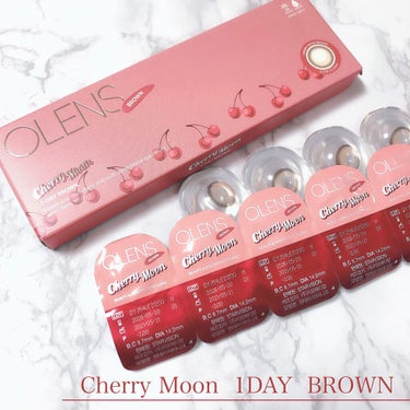 Cherry Moon 1day/OLENS/カラーコンタクトレンズを使ったクチコミ（4枚目）