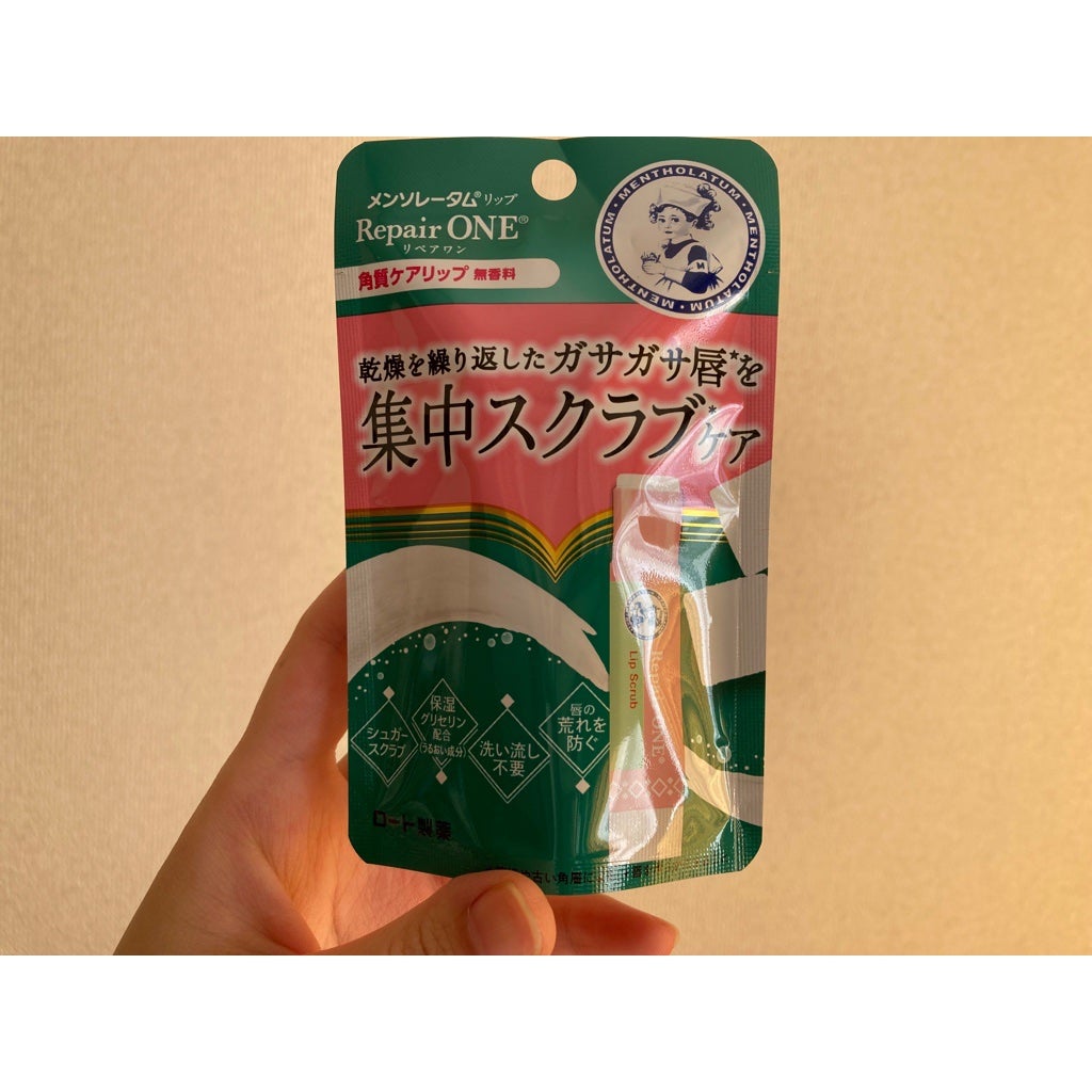メンソレータム リペアワン 角質ケアリップ/メンソレータム/リップクリームを使ったクチコミ(1枚目)
