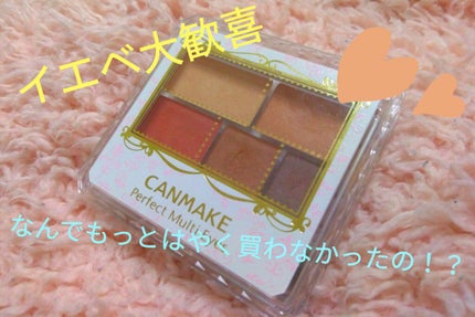 パーフェクトマルチアイズ/キャンメイク/アイシャドウパレットを使ったクチコミ(1枚目)