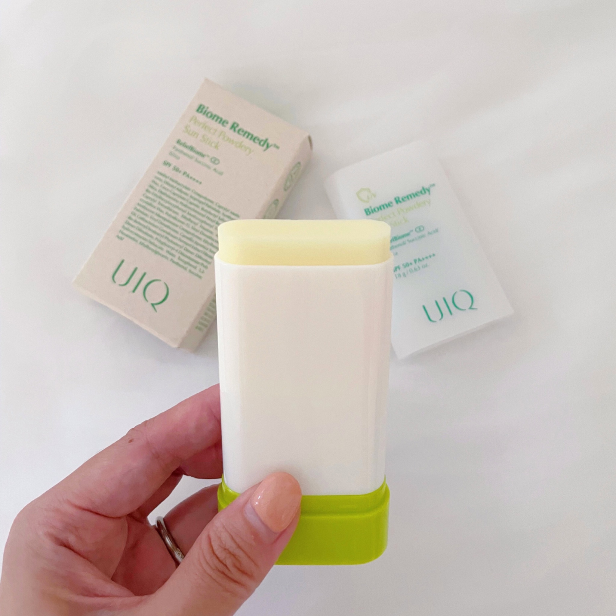 バイオームパーフェクトさらさらUVスティック/UIQ/日焼け止めスティックを使ったクチコミ（2枚目）