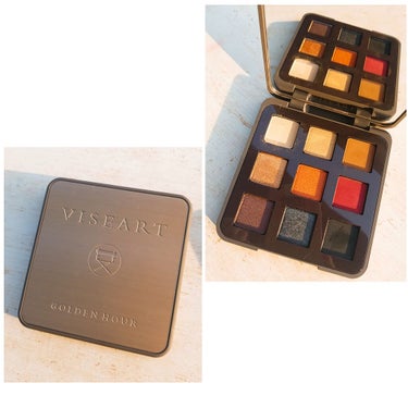 VISEART Golden Hour Eyeshadow Paletteのクチコミ「       🌕🌛【VISEART professional make-up paris】🌛🌕.....」（2枚目）