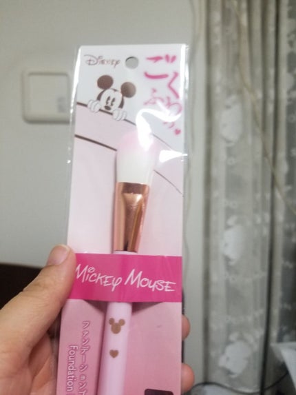 ごくふわっ ミッキーブラシ/DAISO/メイクブラシを使ったクチコミ(1枚目)