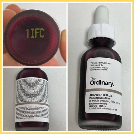 AHA 30% + BHA 2% Peeling Solution/The Ordinary/ピーリングを使ったクチコミ(5枚目)