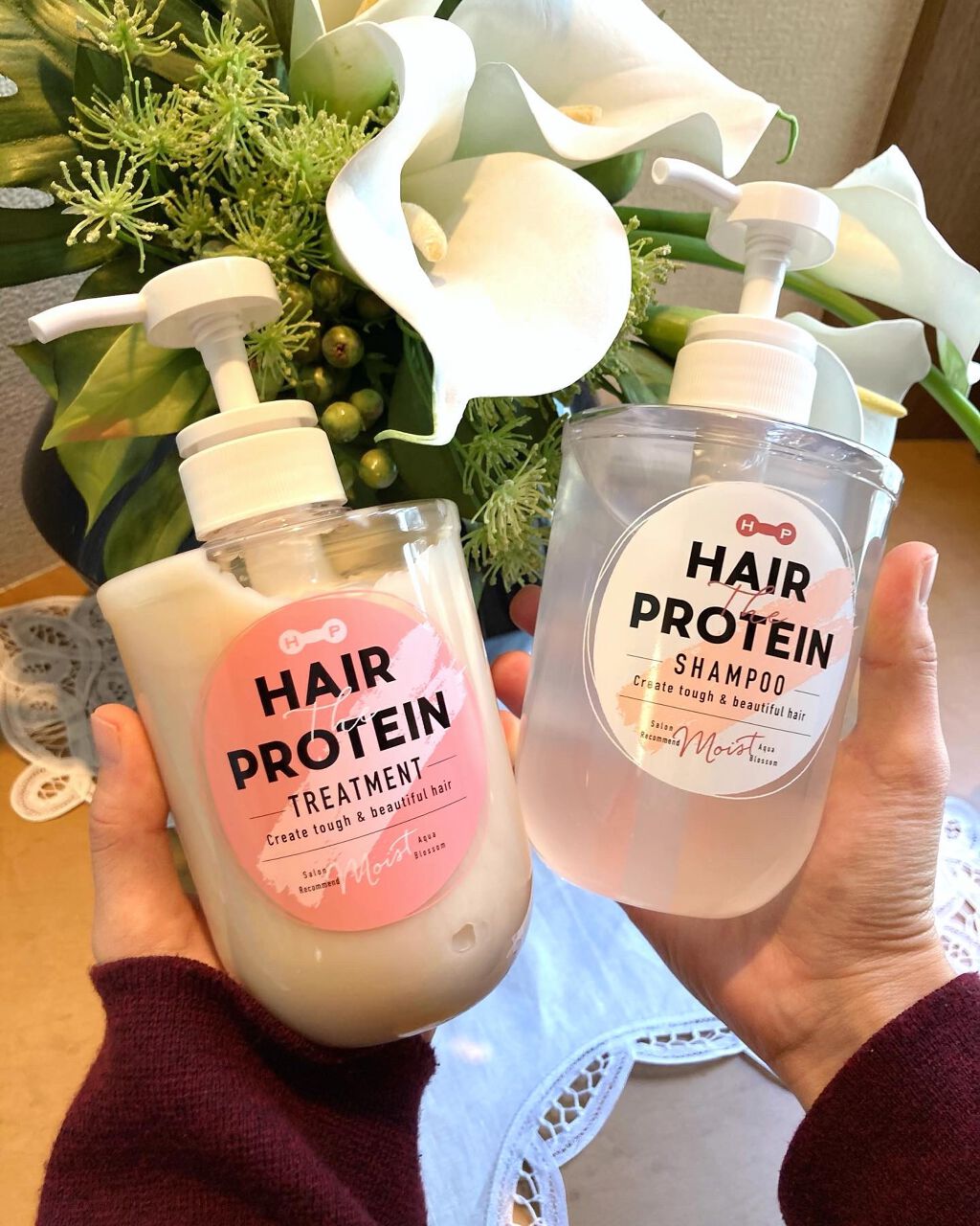 モイストシャンプー／ヘアトリートメント/ヘアザプロテイン/市販シャンプーを使ったクチコミ（2枚目）