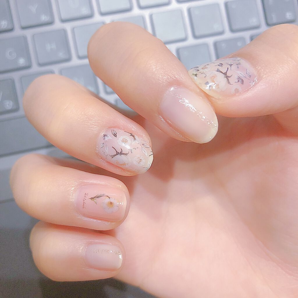 グロッシーコート ミルクコート【旧】/スキューズミー/オールインワンネイルを使ったクチコミ（2枚目）