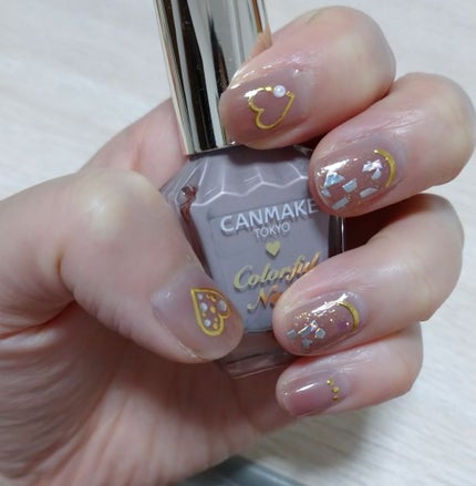 ネイルシール/Qoo10/ネイルシールを使ったクチコミ(2枚目)