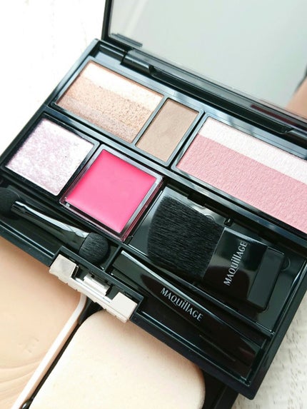 ドラマティックアイカラー (マルチ) OR341 オレンジムースケーキ/マキアージュ/マルチパレットを使ったクチコミ(3枚目)