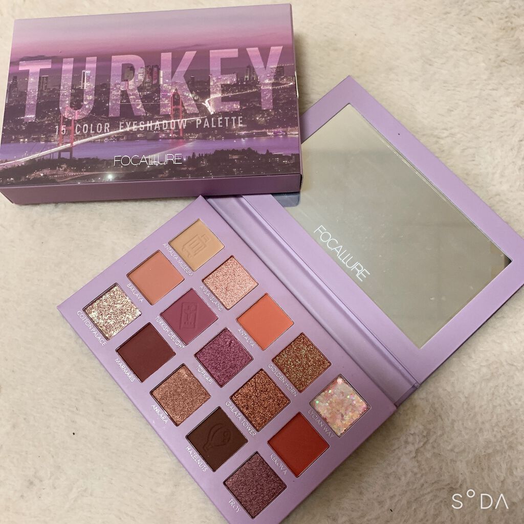 GO TRAVEL 15色アイシャドウパレット 04 トルコ(hi Turkey)/FOCALLURE/アイシャドウパレットを使ったクチコミ（1枚目）