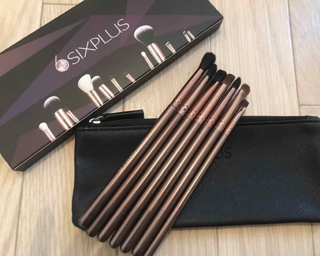 SIXPLUS コーヒー色アイメイクブラシ7本セット/SIXPLUS/メイクブラシを使ったクチコミ（1枚目）