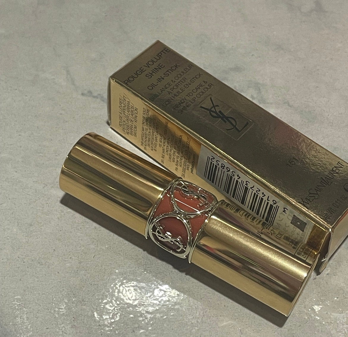 ルージュ ヴォリュプテ シャイン/YVES SAINT LAURENT BEAUTE/口紅を使ったクチコミ(2枚目)
