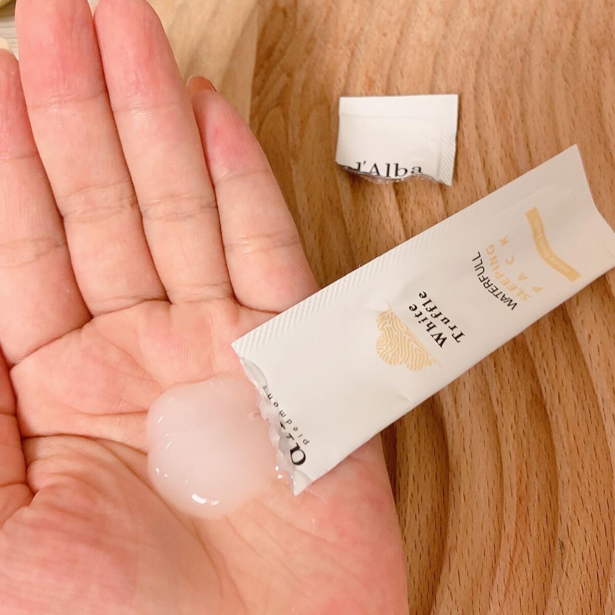 ホワイトトリュフウォータフルヴィーガンスリーピングパック/ダルバ/シートマスク・パックを使ったクチコミ(3枚目)