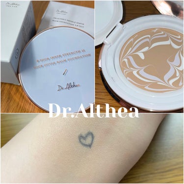 Dr.Althea Double Serum Balm Foundation

N21 

購入しました完全にパケ買いです

水色のパッケージがとても可愛いし
何より一般的なクッションファンデより薄い！