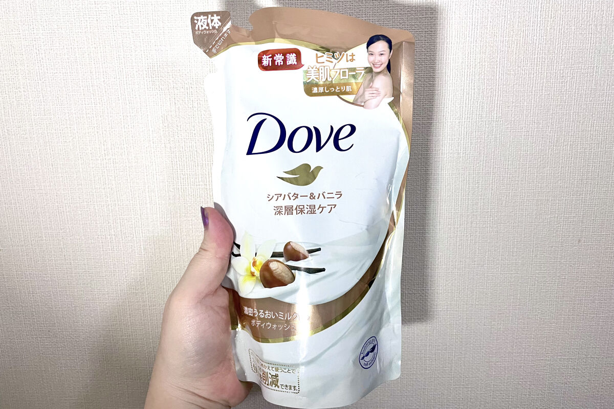 ボディウォッシュ シアバター＆バニラ 詰替え用 340g【旧】/ダヴ/ボディソープを使ったクチコミ（1枚目）