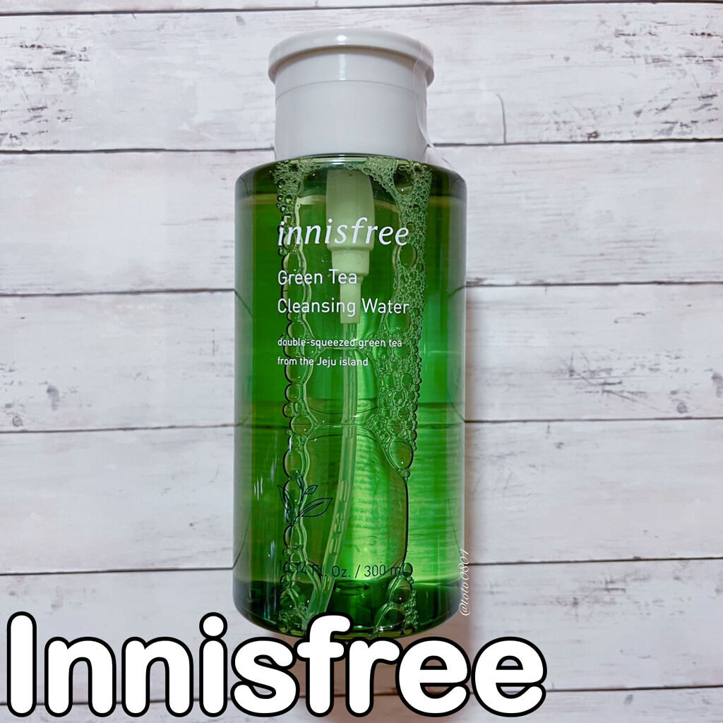 グリーンティー クレンジングウォーター/innisfree/クレンジングウォーターを使ったクチコミ（1枚目）