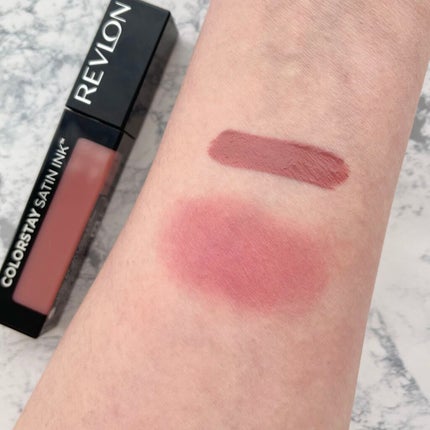 カラーステイ サテン インク/REVLON/口紅を使ったクチコミ(3枚目)