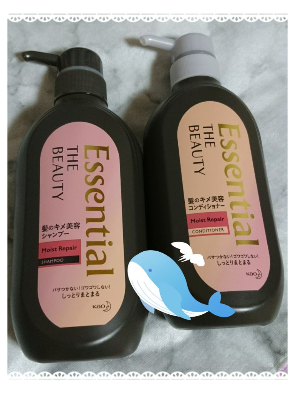 THE BEAUTY 髪のキメ美容シャンプー／コンディショナー＜モイストリペア＞	/エッセンシャル/市販シャンプーを使ったクチコミ（1枚目）