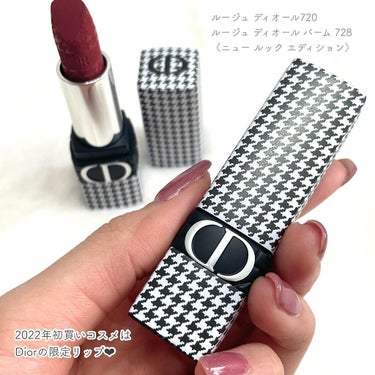 ルージュ ディオール 720 アイコン ベルベット<ニュー ルック エディション>（生産終了）/Dior/口紅を使ったクチコミ（2枚目）