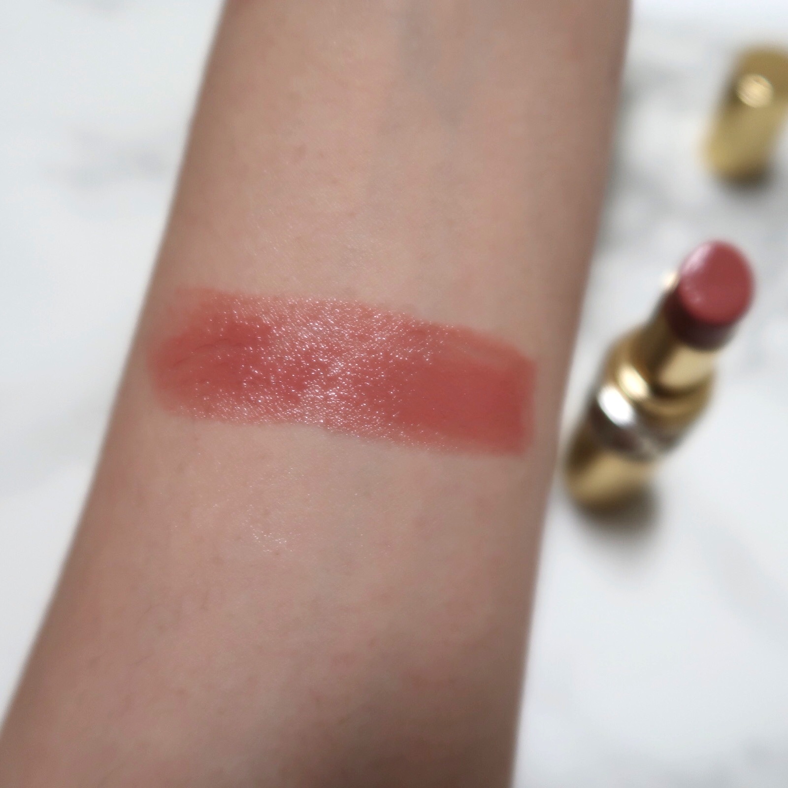 ルージュ ヴォリュプテ シャイン/YVES SAINT LAURENT BEAUTE/口紅を使ったクチコミ（3枚目）