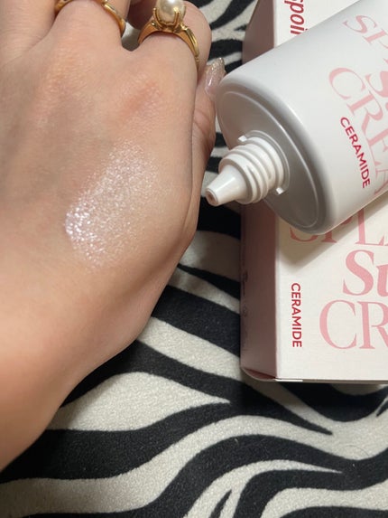 ウォータースプラッシュサンクリーム セラミド/espoir/日焼け止めクリームを使ったクチコミ(2枚目)