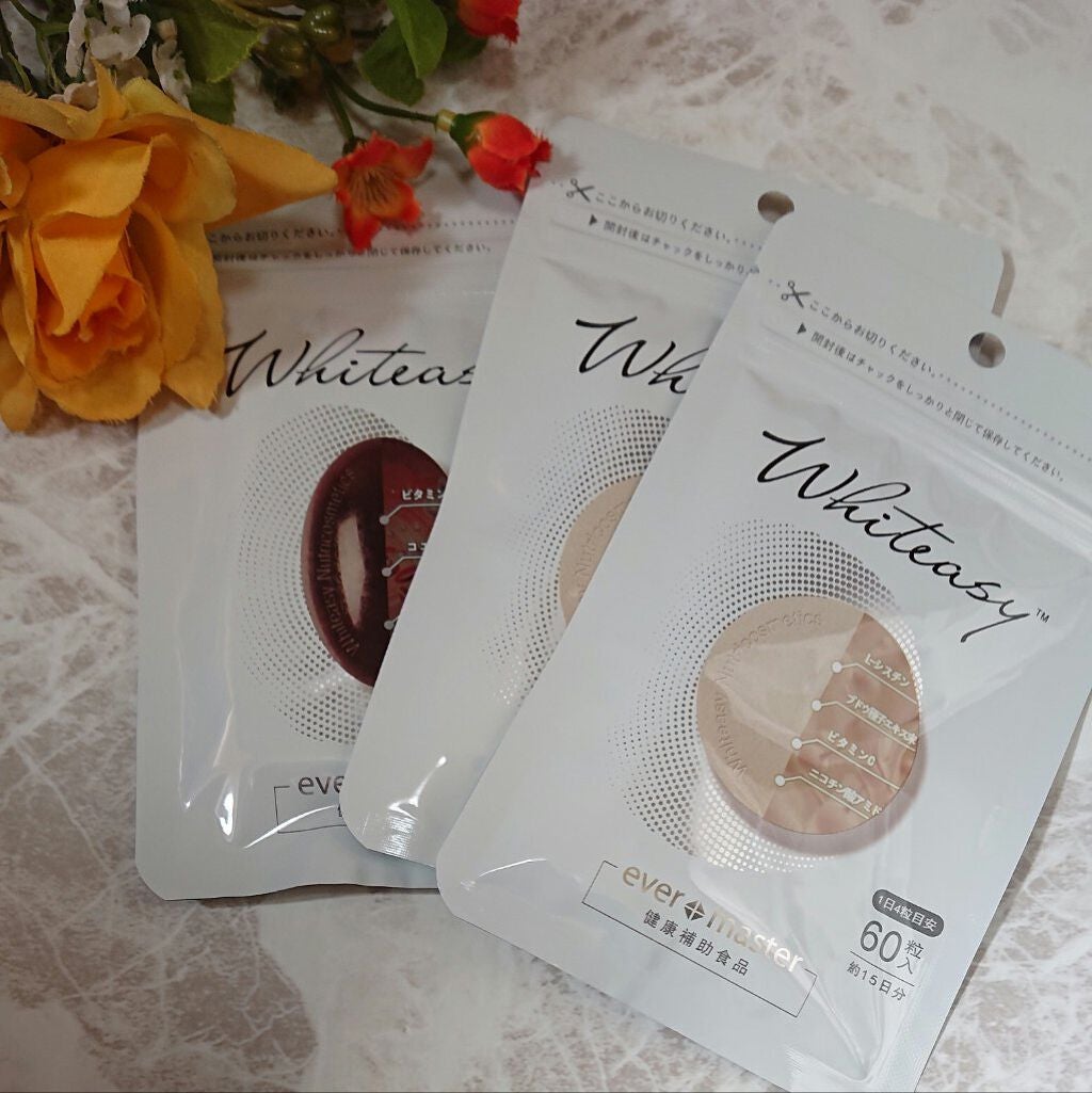 Whiteasy L-シスチン・ビタミンE含有加工食品/Whiteasy/美容サプリメントを使ったクチコミ(4枚目)