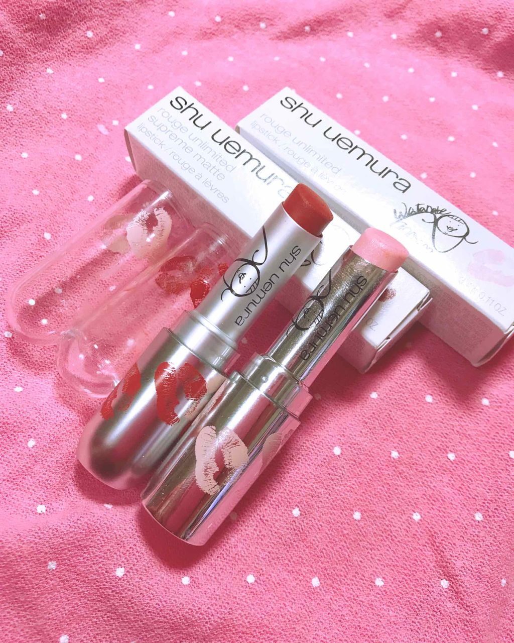 ルージュ アンリミテッド マット/shu uemura/口紅を使ったクチコミ（1枚目）