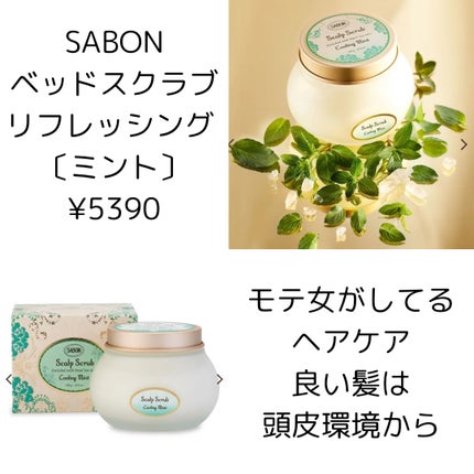 ヘッドスクラブ リフレッシング(ミント)/SABON/ヘッドスクラブを使ったクチコミ(1枚目)