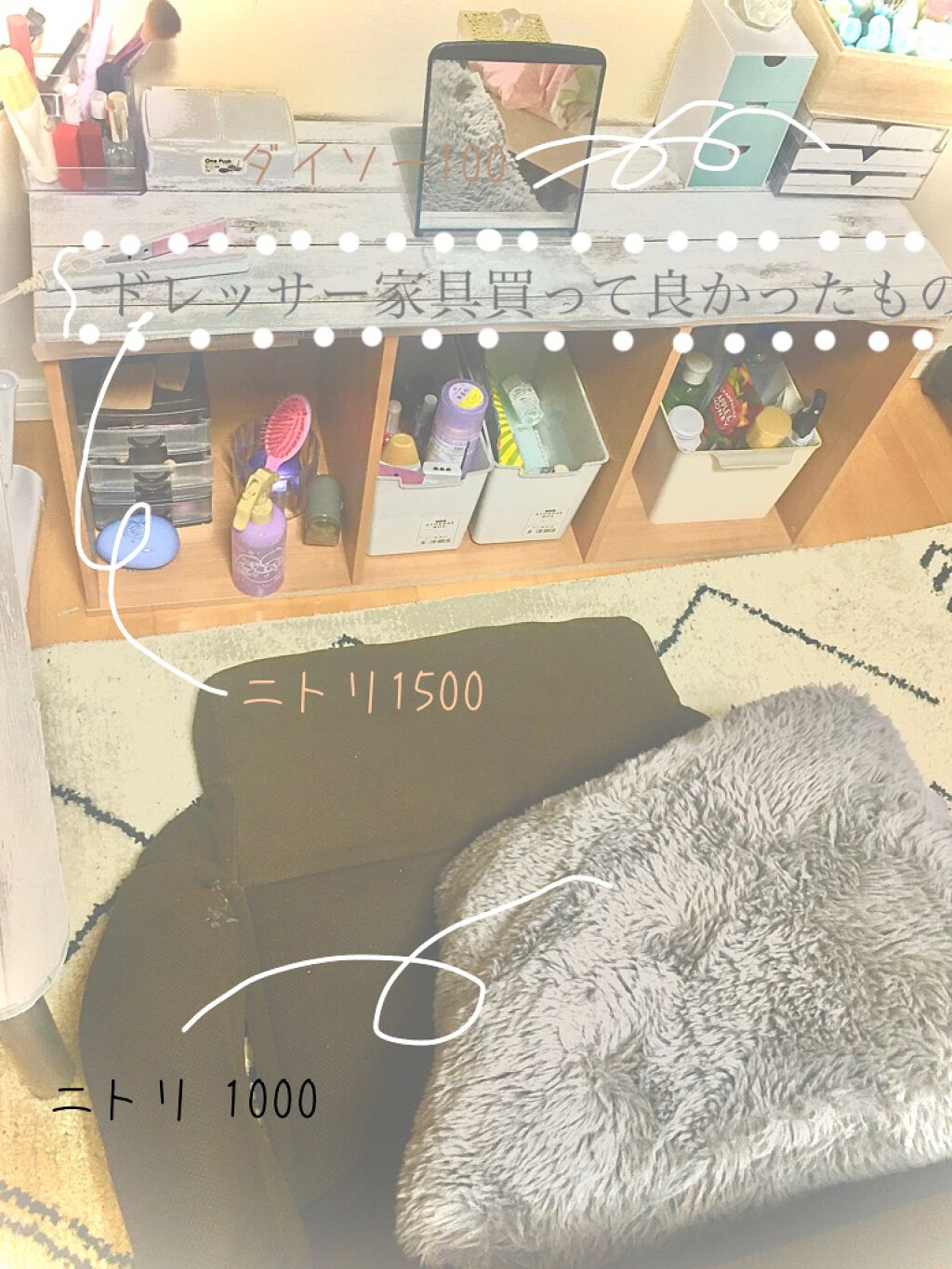 えな on LIPS 「みんなも買ってみてねん!初めて加工したら、ドレッサー紹介の周り..」(1枚目)