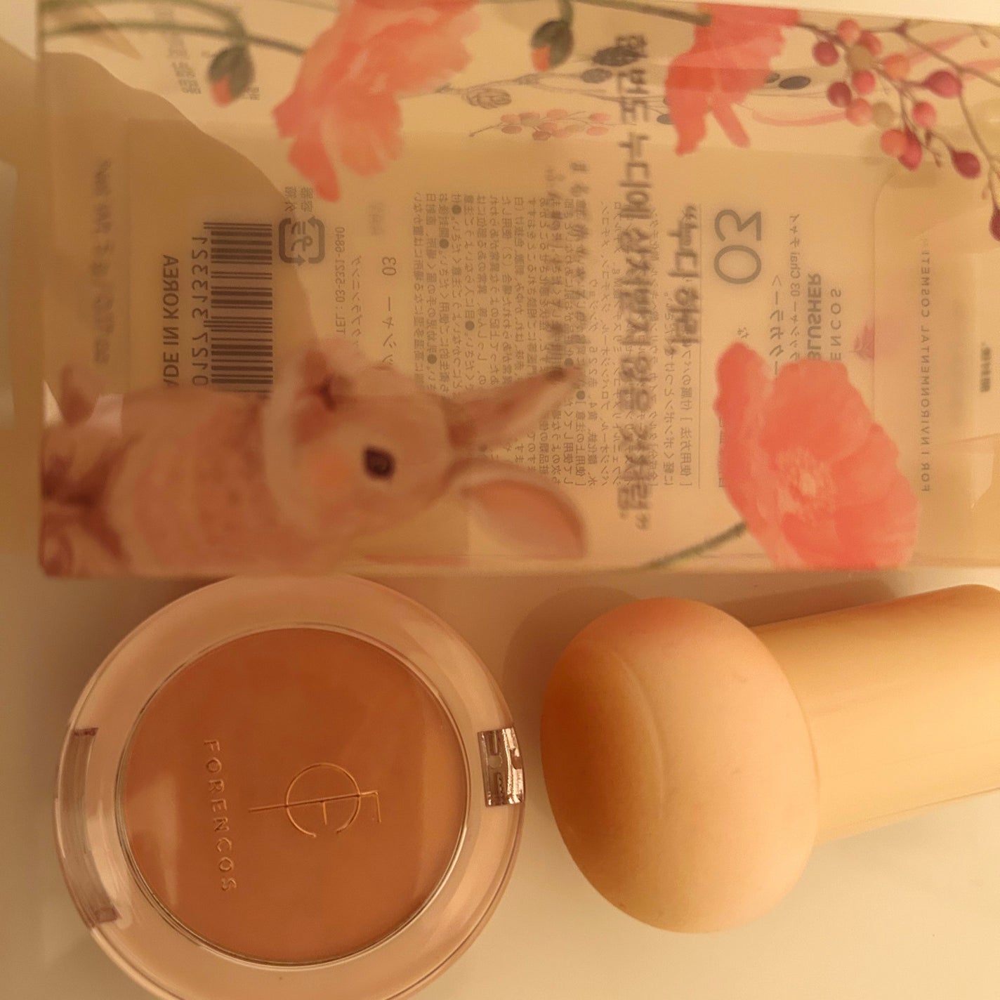 ピュアブラッシャー パフ付き/フォレンコス/パウダーチークを使ったクチコミ(1枚目)