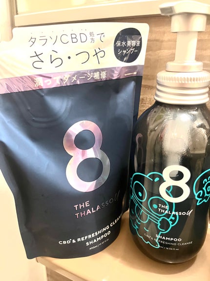 エイトザタラソ ユー CBD&リフレッシング クレンズ 美容液シャンプー/CBD&バランシング ダメージリペア 美容液ヘアトリートメント/エイトザタラソ/市販シャンプーを使ったクチコミ(1枚目)