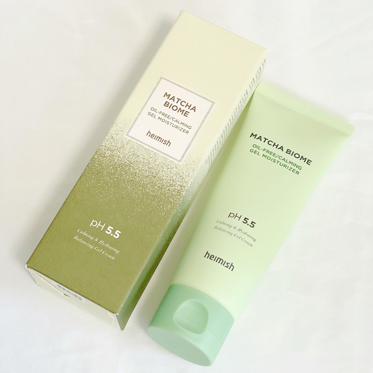 抹茶バイオムオイルフリー カーミングジェルモイスチャライザー/heimish/フェイスクリームを使ったクチコミ（2枚目）
