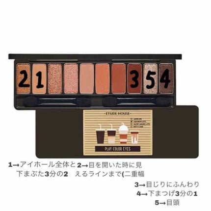 プレイカラー アイシャドウ/ETUDE/アイシャドウパレットを使ったクチコミ(2枚目)