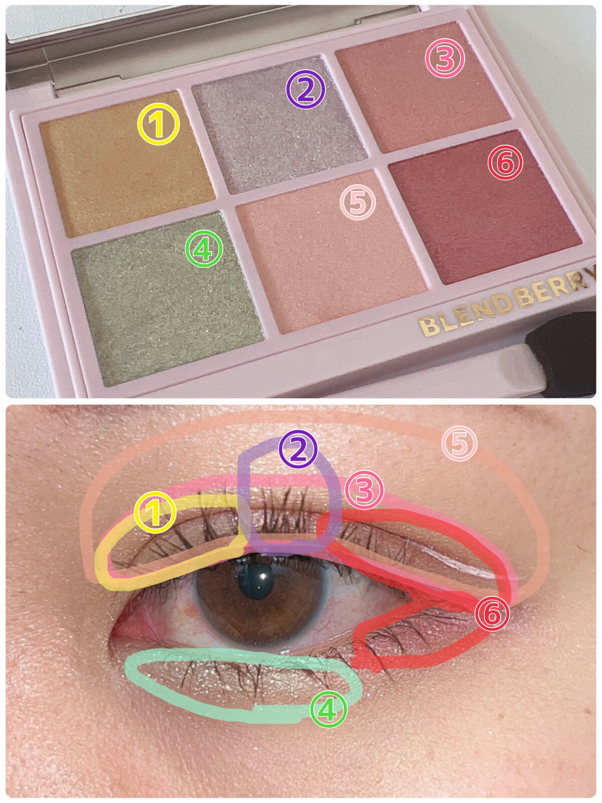 オーラクリエイション/BLEND BERRY/アイシャドウパレットを使ったクチコミ（3枚目）