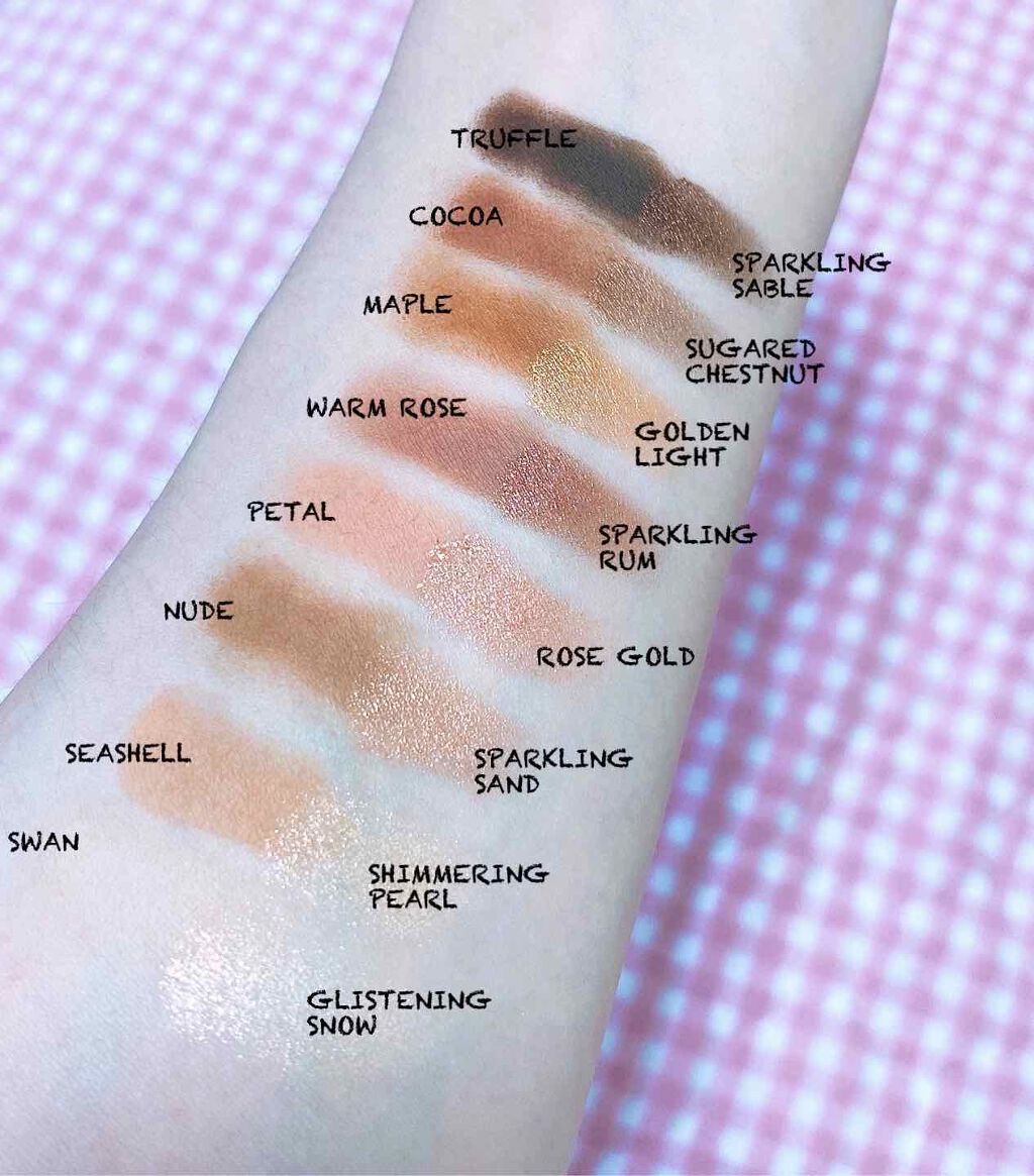 ボーン ディス ウェイ ザ ナチュラル ヌード アイシャドウ パレット/Too Faced/アイシャドウパレットを使ったクチコミ(2枚目)