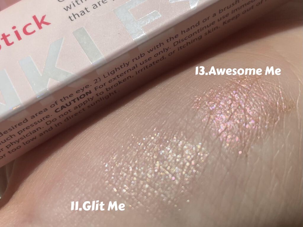 グリッターリングアイスティック/TWINKLE POP/グリッターを使ったクチコミ（2枚目）