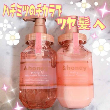 &honey Melty モイストリペア シャンプー1.0／モイストリペア ヘアトリートメント2.0/&honey/シャンプー・コンディショナーを使ったクチコミ（1枚目）