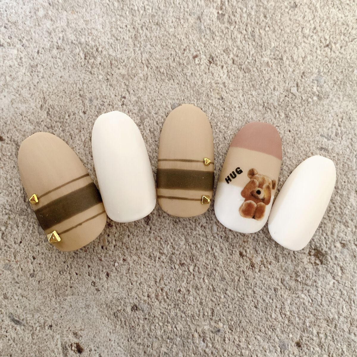 BRG ジェルネイル 19 アッシュブラウン/DAISO/ジェルネイルを使ったクチコミ（2枚目）