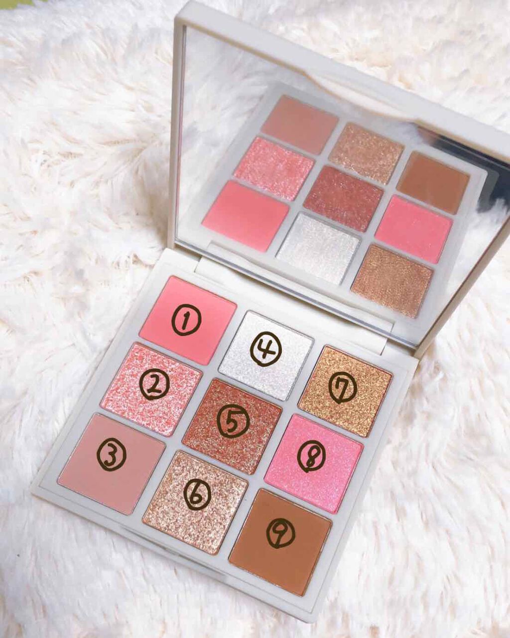 VenusMarble 9色アイシャドウパレット/Venus Marble/アイシャドウパレットを使ったクチコミ(2枚目)