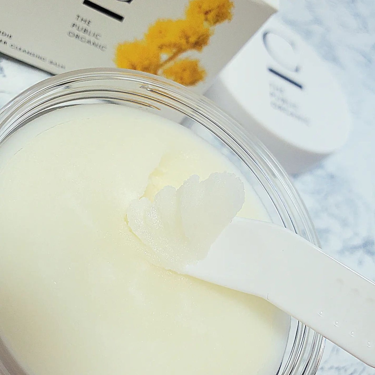 シンクロヌーディー フラワーバタークレンジングバーム/C THE PUBLIC ORGANIC/クレンジングバームを使ったクチコミ(5枚目)