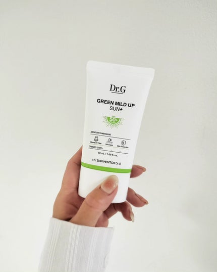 グリーンマイルドアップサンプラス/Dr.G/日焼け止めクリームを使ったクチコミ(4枚目)