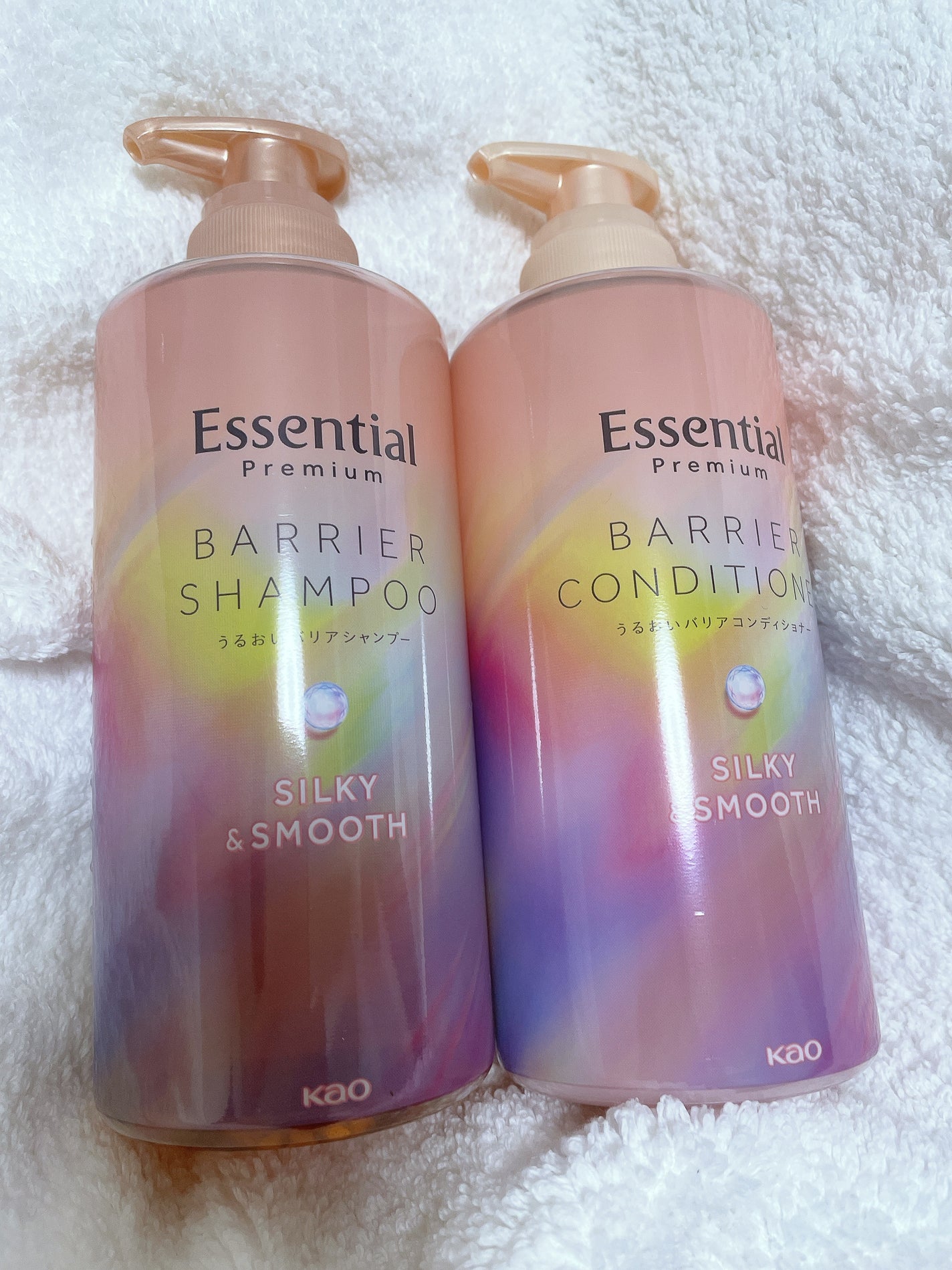 エッセンシャルプレミアム バリアシャンプー・コンディショナー シルキー&スムース/エッセンシャル/市販シャンプーを使ったクチコミ(1枚目)