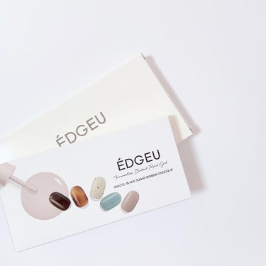 EDGEU ジェルネイルシール ENA212 BLACK SUGAR BONBON CHOCOLAT/EDGEU/ネイルシールを使ったクチコミ（3枚目）