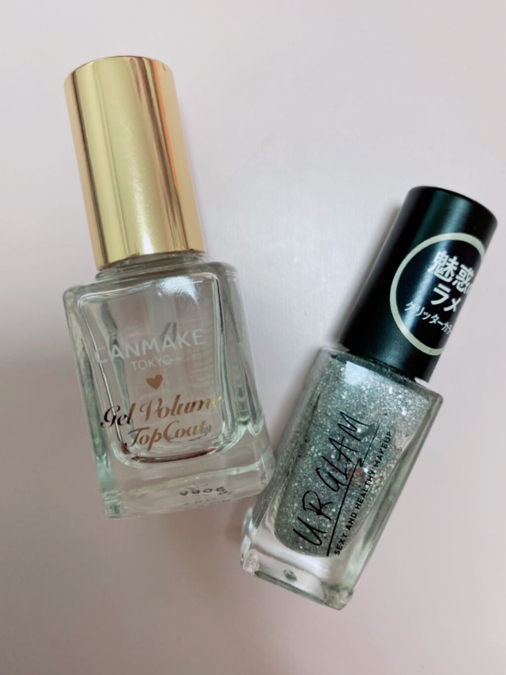 UR GLAM　COLOR NAIL SELECTION SV1＜グリッターカラー＞/U R GLAM/マニキュアを使ったクチコミ（3枚目）