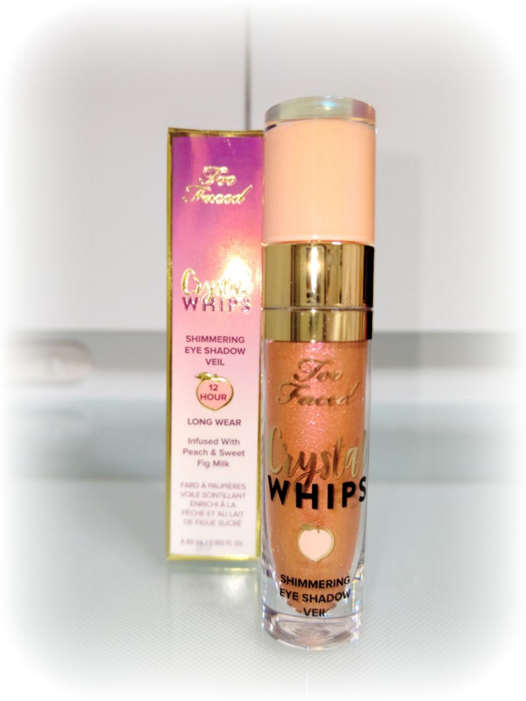 クリスタルホイップス ロングウェアリング シマ—リング アイシャドウ/Too Faced/リキッドアイシャドウを使ったクチコミ(3枚目)