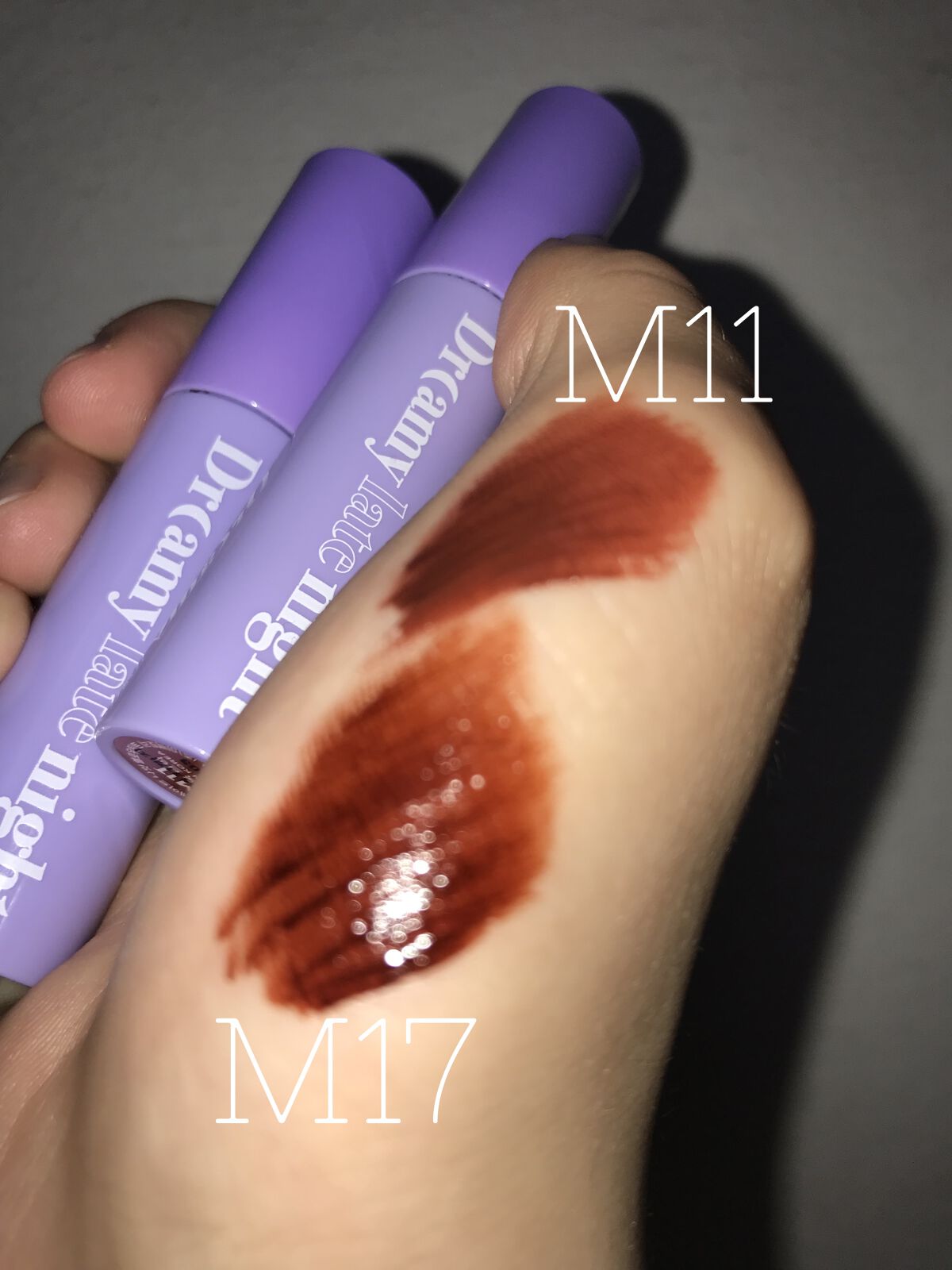 ドリーミーレイトナイト メロウティント M11 ピロウトークブリック/MERZY/リップティントを使ったクチコミ（2枚目）