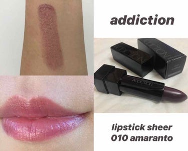 ADDICTION アディクション ザ リップスティック シアーのクチコミ「リップマニアのオススメ#リップ 🥀♡






#addiction 
#リップスティックシ.....」（1枚目）