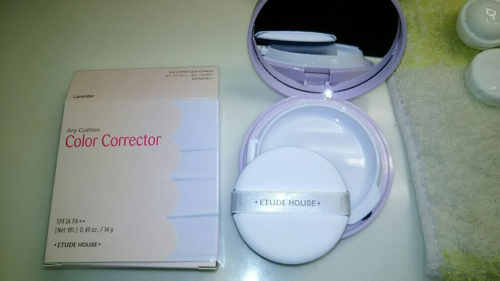 エニークッション カラーコレクター/ETUDE/化粧下地を使ったクチコミ（1枚目）